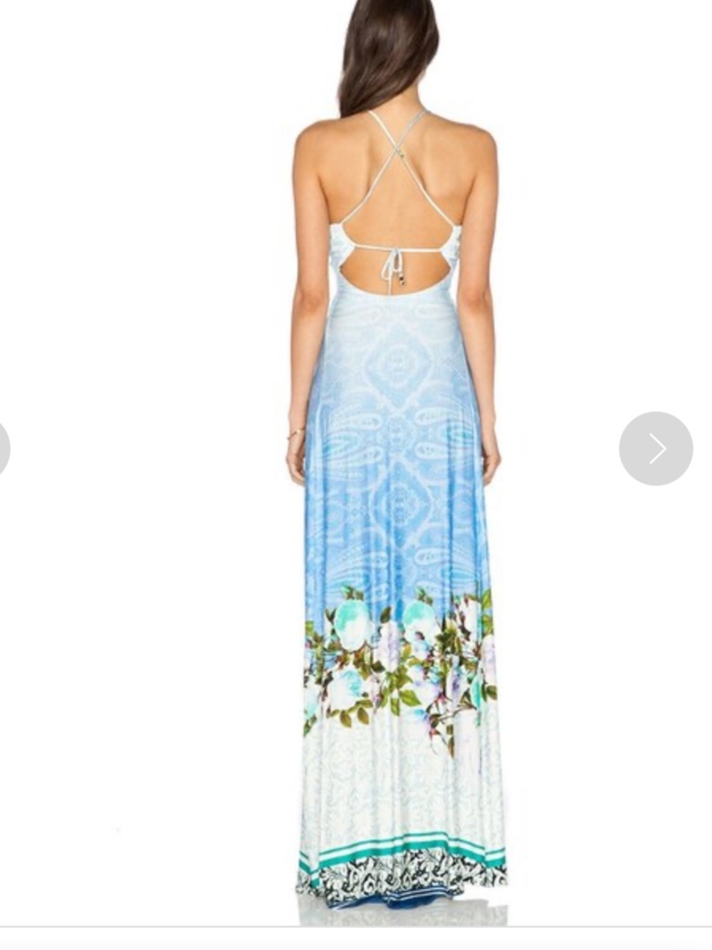 Sky Rigel Floral Bohemian Maxi Dress Size Large New with tag - Picture 2 of 11